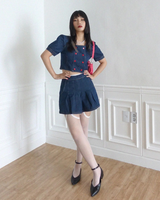 POINTED STRAP FLAT SHOES (LEATHER BLACK, SUEDE PINK, SUEDE BLACK 3COLORS!)