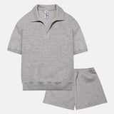 ライトポロシャツセット_MELANGE GREY