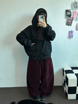 TERRY SHEEP🐑☁🤎HOODIE CARDIGAN JACKET 🤎💛🖤3COLOR