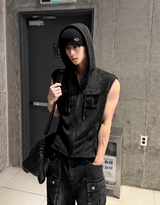Pigmented Nashi Line Hooded Zip-Up