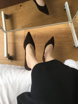 Brown Suede Stilettos