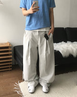 バレル ツータックデニムパンツ