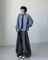 Mason Pintuck Wide Slacks