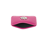 Daisy Slim Mini Transportation Card Wallet fuchsia pink