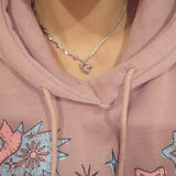 [ROF×CANNIZ] ピンクハートネックレス