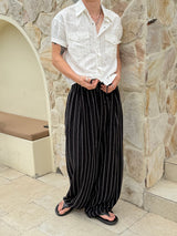 サマーストライププリーツパンツ(4color)