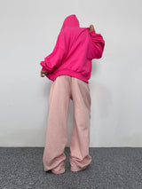 (UNISEX) ダブルラインストリング ワイド ルーズフィット フリース トレーニングパンツ - 6 COLOR
