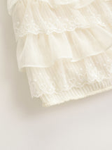 Frill lace banding mini skirt 231138038