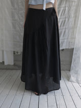 Sella Shirred Flare Long Skirt