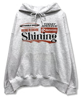 Shining Graphic Combing Hoodie_Melange