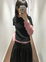 [MD Pick]ベイスリットカットアウトTシャツ (5color)