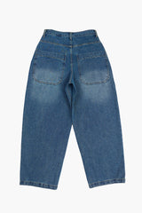 Darnel curved denim pants