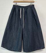 BASIC STITCH WIDE 7 8 ロングバミューダ 🖤💙2COLOR