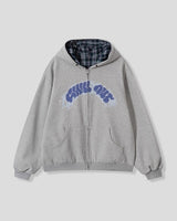 (UNISEX) チル リバーシブル オーバー フード ジップアップ