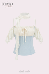 Charles chiffon scarf chiffon blouse
