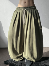 Linlin Linen Linen Balloon Pintuck Long Pants 4 Colors 