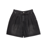 25SS WIDE BASIC DENIM SHORT PANTS BLACK