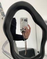 Leopard Double Star Drop Keychain