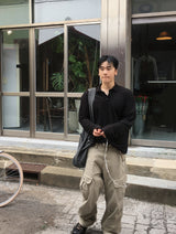 No.1856 スラブ カラー Tシャツ (3color)