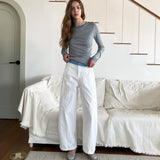 Sheer Tencel T/Shirts_Melange Gray