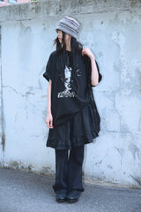 Kivra unbalanced midi skirt
