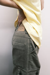Vintage Military Capri Cargo Pants (Washed Khaki)