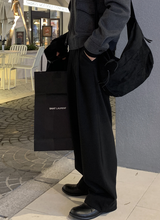 Ever Soft Wool Side Banding Wide Slacks
