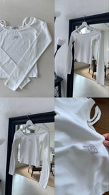 [MADE] ジュエリーオープンショルダー (IVORY)