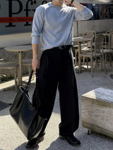 Dart pin stripe slacks