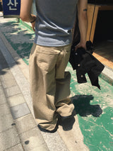 Diato Curved Dart Cotton Pants 5C