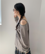 ユトワンオフショルダー Tシャツ