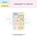 Dessert memo