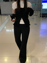 【MADE】エアポートロングブーツカットバンディングパンツ -ベーシック