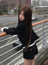 フェロスタッドアイレットベルトショートパンツ