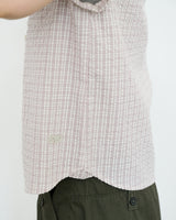 Round Collar Archive Check Shirt