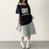Deronspan Unbal Shoulder Boxy Fit Short Sleeve Tee