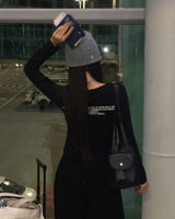 "ONLY" レタリングUネックショートスリーブTシャツ