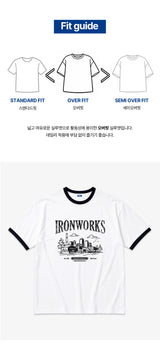 ironworks overfit ringer t-shirt (2color)