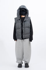 Andra Wrinkle Hood Padded Vest