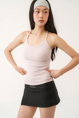 Athletic slit skirt - black