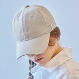 VA Curved Stud Ball Cap / Beige