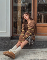 Report V-neck ST Warmer Knit
