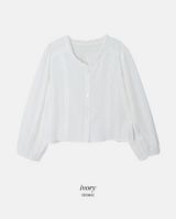 #AR Frill Lace Pintuck Blouse