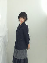 Semi-A-Line Double Button Jacket