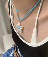 Sea@shell flower summer necklace