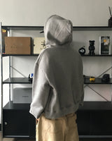 DP Work Patch Crop Hooded Zip-Up (2C)