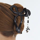 Ribbon Beads Drop Hair Tongs Pin