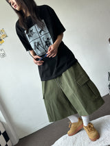 Mighty Hip Patch Cargo Bermuda Shorts 3color