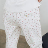 Tailored Flower Pattern Pants