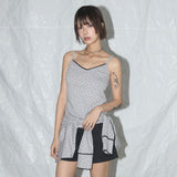 Lace Star Basic Sleeveless (Gray) F25QB094
